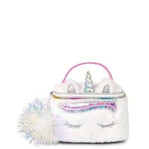 The Children's Place Unicorn Plush Bag - White and Silver